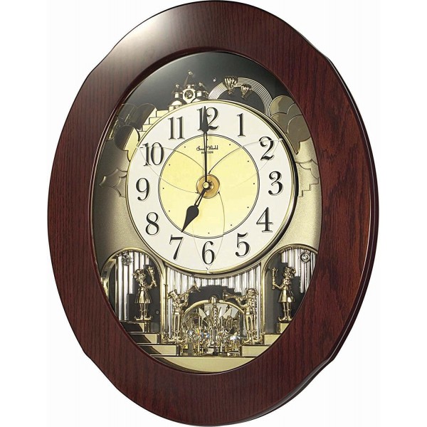 Rhythm(Japan) 12+12 Melodies & 6 X-Mas Songs(CTS Sound) Rotating Pendulum Magic Motion Clock